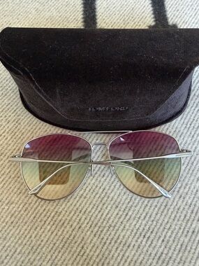Gorgeous Tom Ford Pink & Silve Gradient Aviator Sunglasses